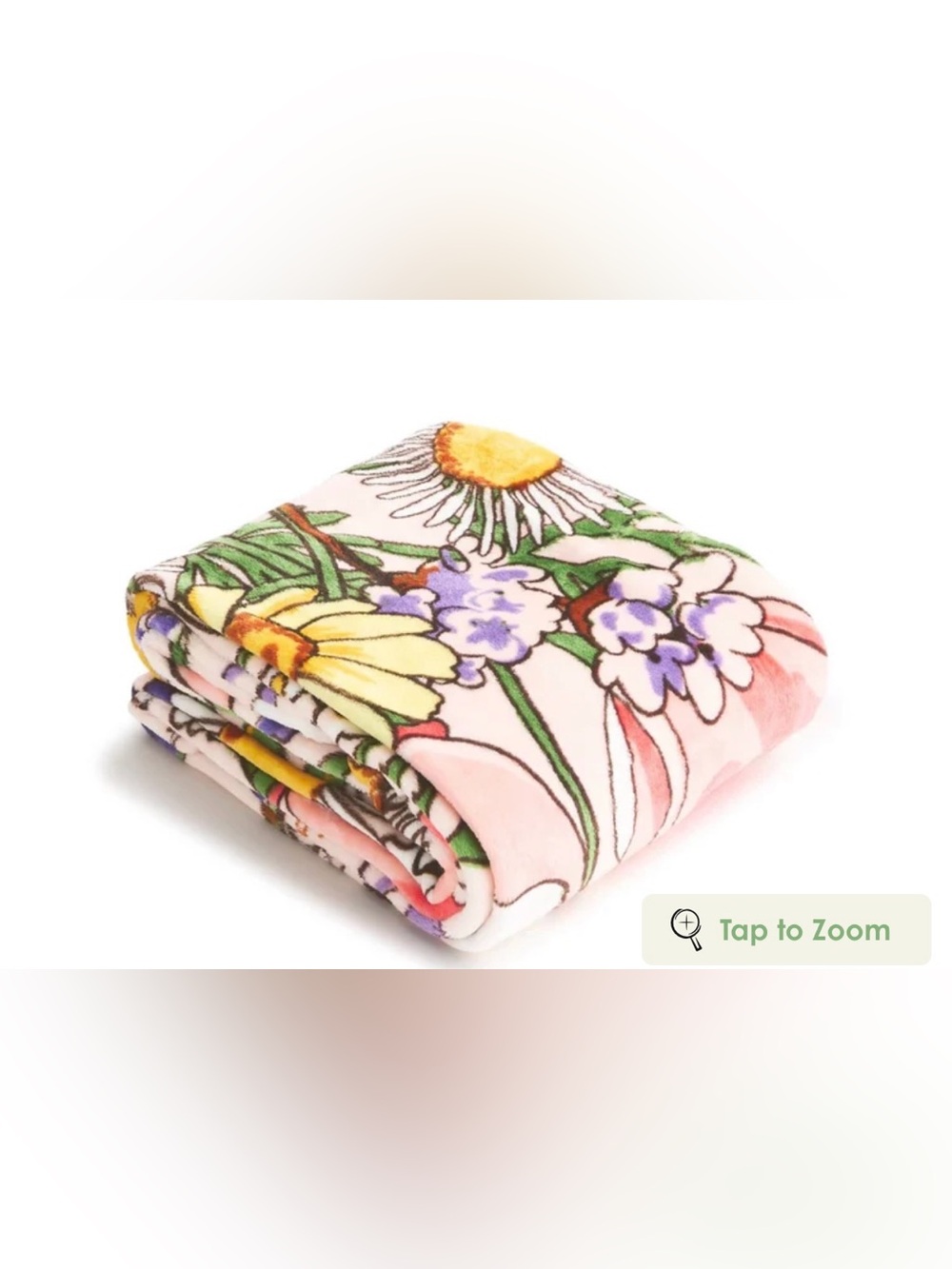 Vera Bradley Essential Over-sized Throw in Fleece (Coastal Wildflowers)